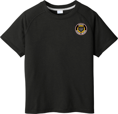 Dupage Black Bears Youth PosiCharge  Tri-Blend Wicking Raglan Tee