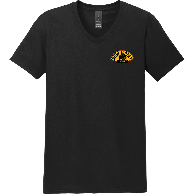 NJ Bears Softstyle V-Neck T-Shirt