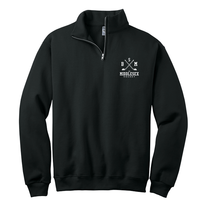 BSM Middlesex NuBlend 1/4-Zip Cadet Collar Sweatshirt