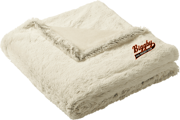 Biggby Coffee AAA Faux Fur Blanket