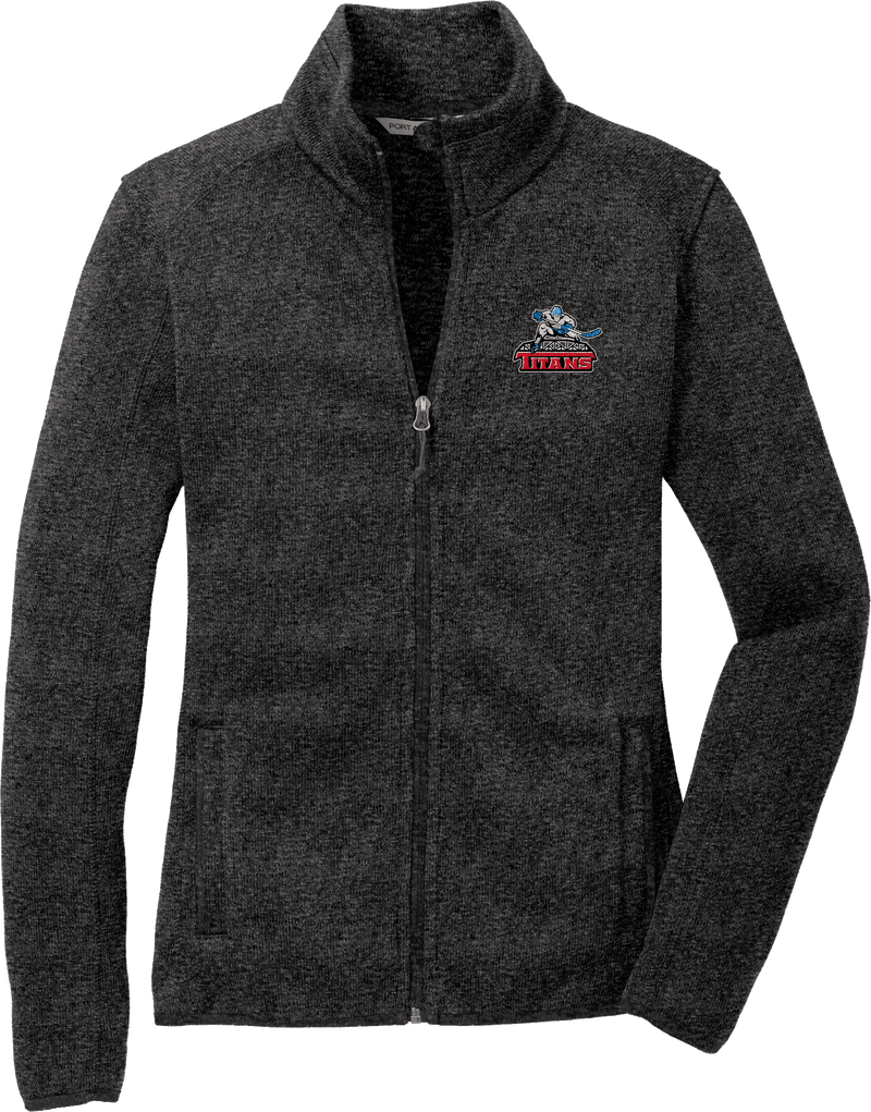 NJ Titans Ladies Sweater Fleece Jacket