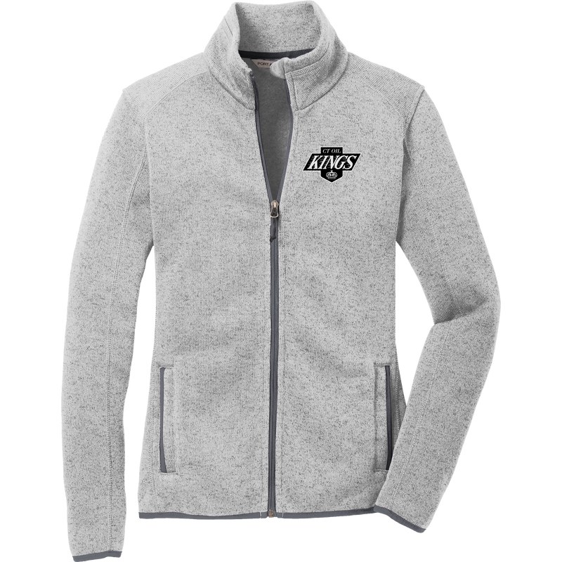 CT Oil Kings Ladies Sweater Fleece Jacket