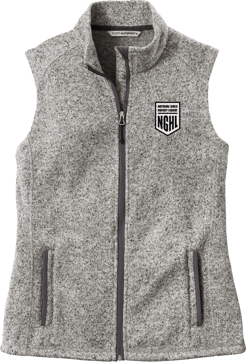 NGHL Ladies Sweater Fleece Vest