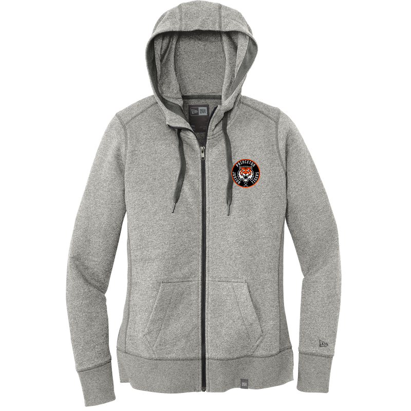 Princeton Jr. Tigers New Era Ladies French Terry Full-Zip Hoodie