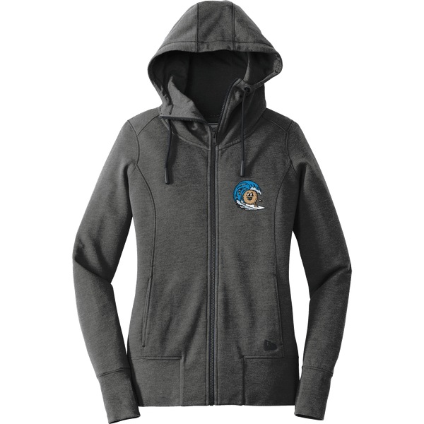 BagelEddi's New Era Ladies Tri-Blend Fleece Full-Zip Hoodie