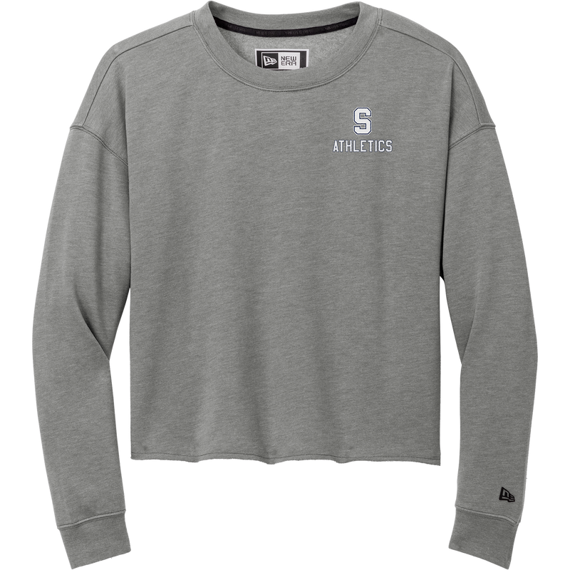 Midd South Athletics New Era Ladies Tri-Blend Fleece Crop Crew