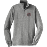 Scary Badgers Ladies 1/4-Zip Sweatshirt