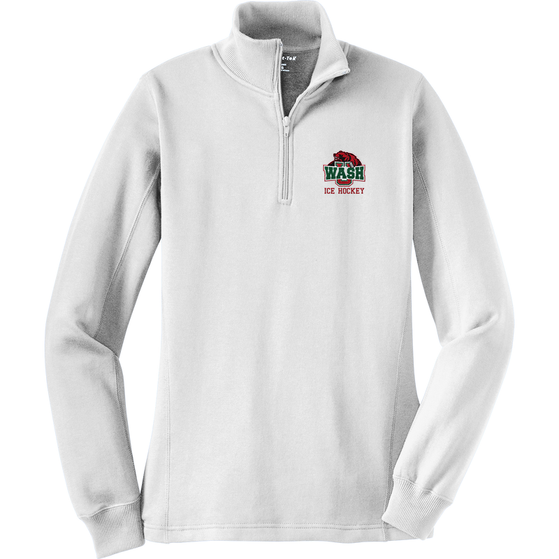 Wash U Ladies 1/4-Zip Sweatshirt