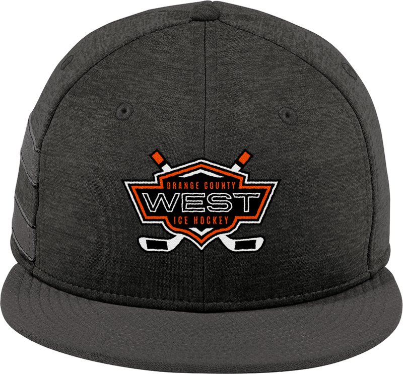 Orange County West New Era Shadow Heather Striped Flat Bill Snapback Cap