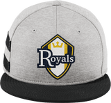 Royals Hockey Club New Era Shadow Heather Striped Flat Bill Snapback Cap