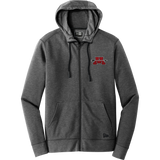 Mercer Arrows New Era Tri-Blend Fleece Full-Zip Hoodie