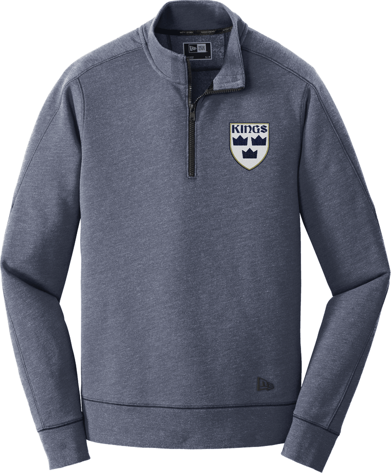 North Jersey Kings New Era Tri-Blend Fleece 1/4-Zip Pullover