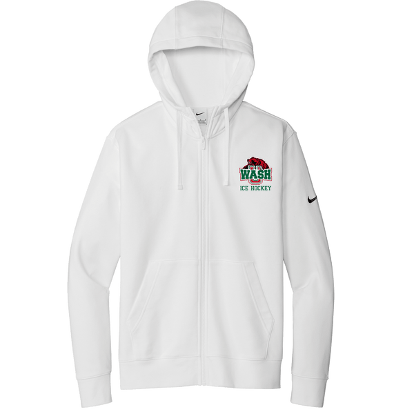 Wash U Nike Club Fleece Sleeve Swoosh Full-Zip Hoodie