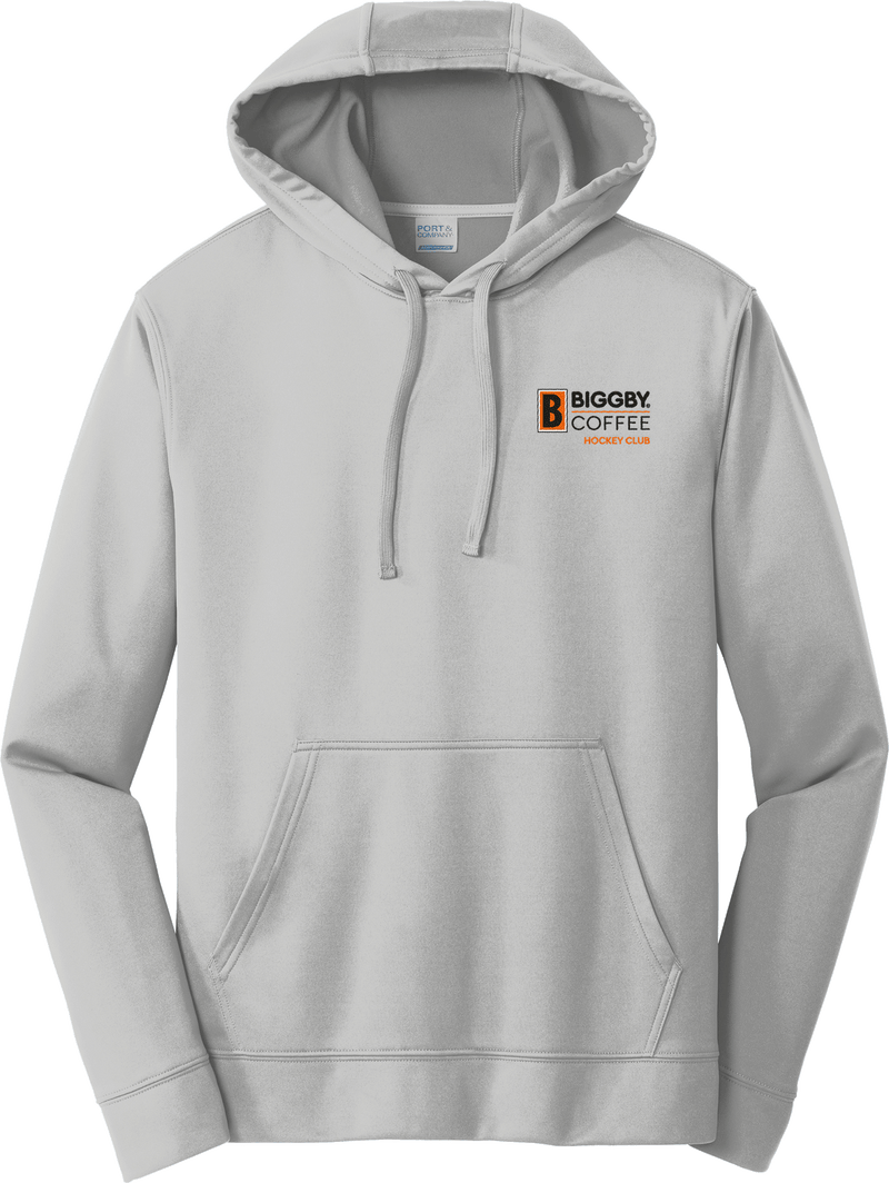 Biggby Coffee Hockey Club Performance Fleece Pullover Hooded Sweatshirt