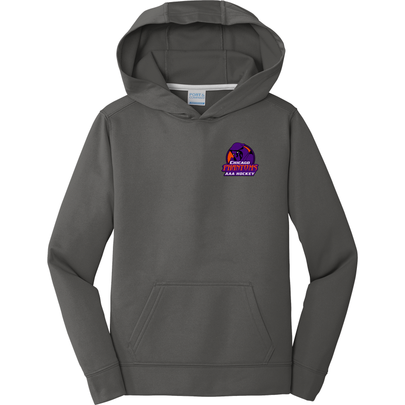 Chicago Phantoms Youth Performance Fleece Pullover Hooded Sweatshirt