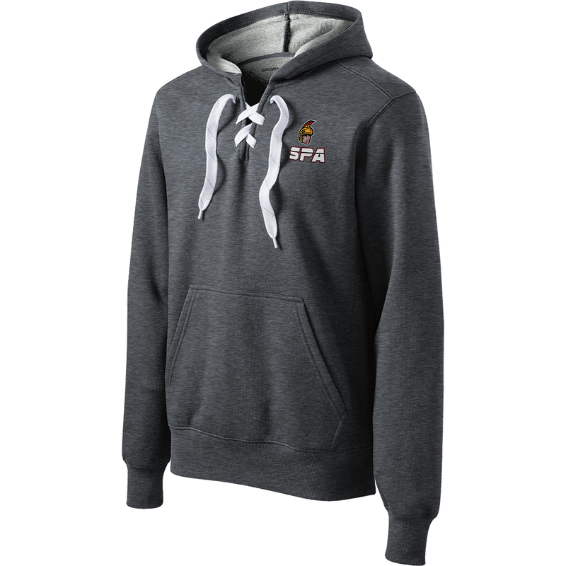 Seacoast Spartans Lace Up Pullover Hooded Sweatshirt