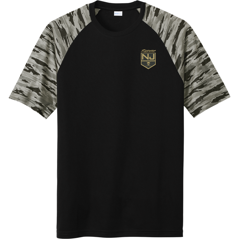 NJ Raiders Drift Camo Colorblock Tee