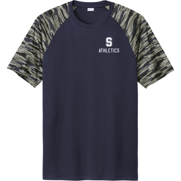 Midd South Athletics Drift Camo Colorblock Tee