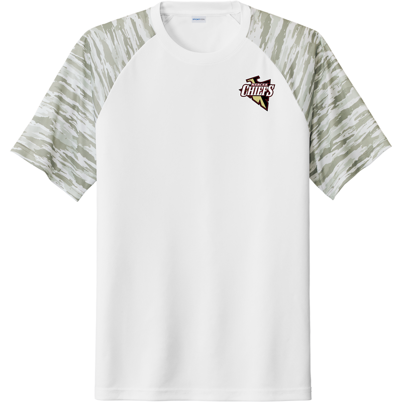 Mercer Chiefs Drift Camo Colorblock Tee