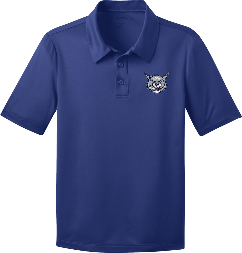 CT Bobcats Youth Silk Touch Performance Polo