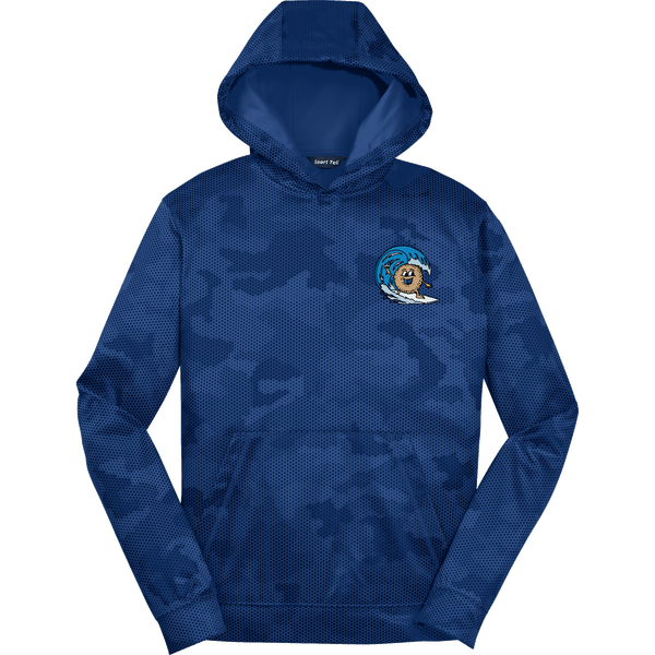 BagelEddi's Youth Sport-Wick CamoHex Fleece Hooded Pullover