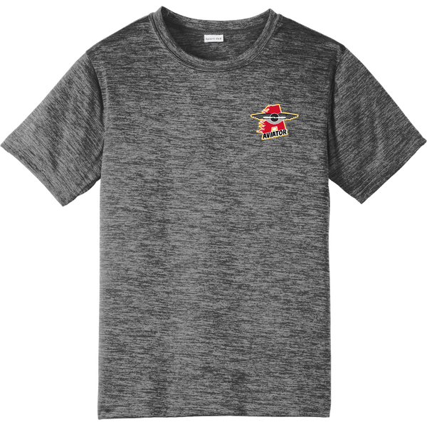 NY Aviators Youth PosiCharge Electric Heather Tee