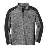 Hard Edge Hockey Youth PosiCharge  Electric Heather Colorblock 1/4-Zip Pullover