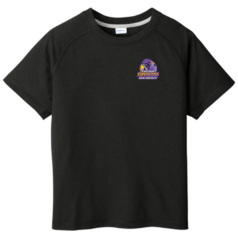 Chicago Phantoms Youth PosiCharge Tri-Blend Wicking Raglan Tee